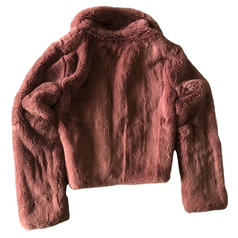 Anthropologie Pink Faux Fur Jacket - XS - Picture 2 of 4